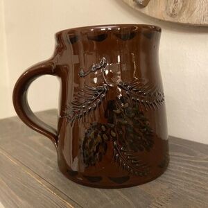 Studio Art Pottery Mug Signed/Stamped Hand Made Autumn Fall